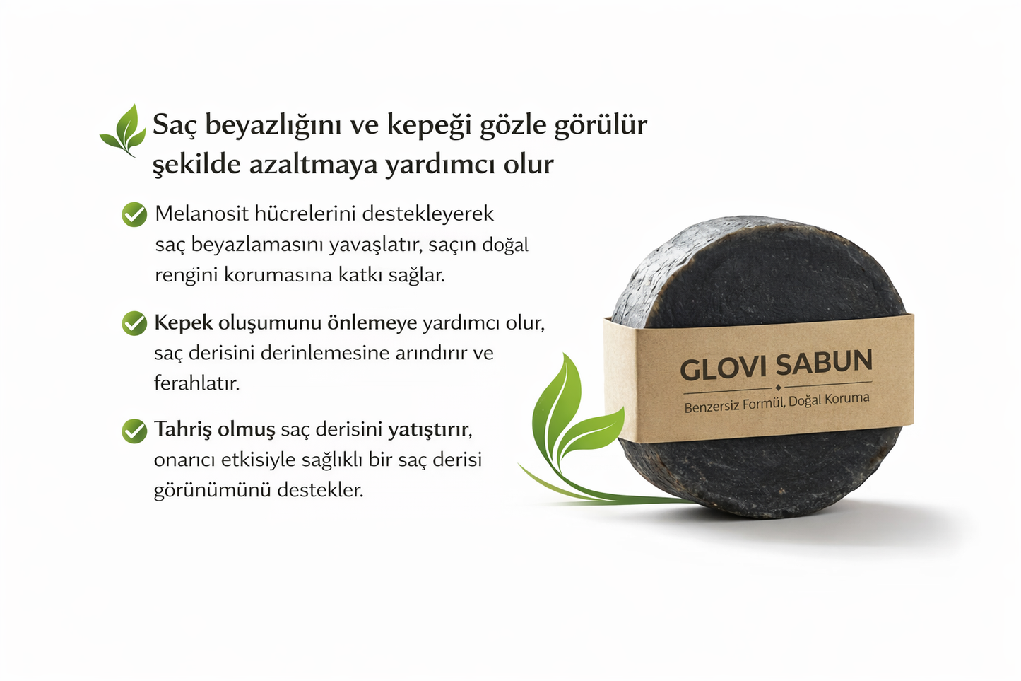 Saç Beyazlatma Karşıtı Doğal Sabun